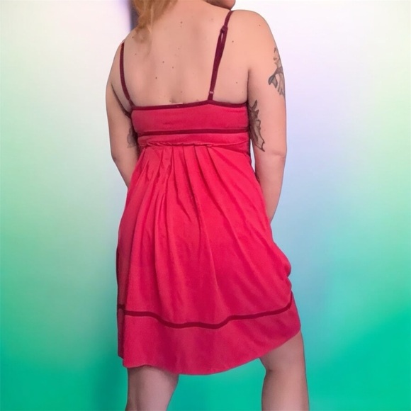 VTG American Eagle Outfitters Y2K Babydoll Sleeveless Mini Dress Women's M - Picture 2 of 11